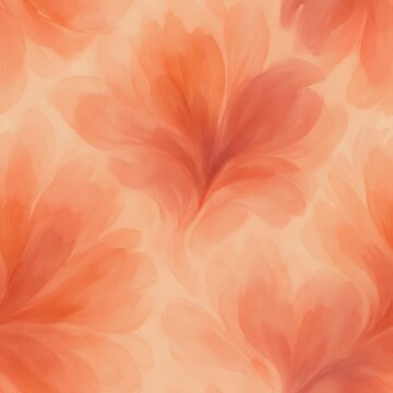 Sunset Petal Swirl Seamless Watercolor Pattern