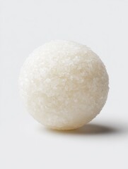 White Granulated Sphere Confectionery on Bright Background