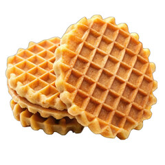waffles isolated on white
