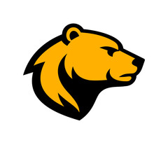 Bear Head Logo Vector – Strong Animal Mascot, Modern Geometric Silhouette Design