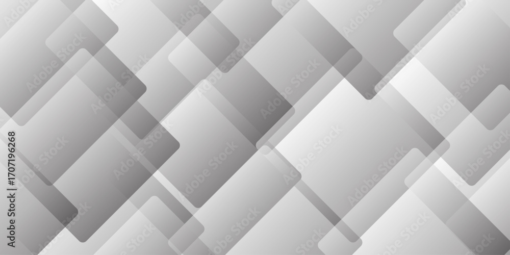 Poster modern abstract white background design with layers of textured white transparent material, minimal 