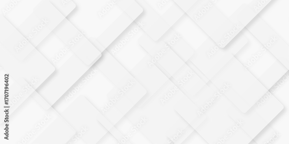 Aufkleber modern abstract white background design with layers of textured white transparent material, minimal 