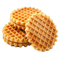 waffles isolated on white
