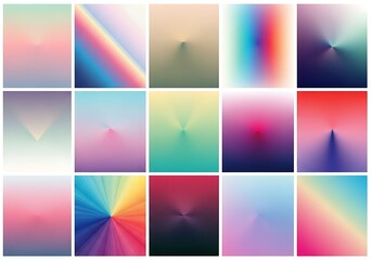 Vibrant Gradient Backgrounds A Collection of 20 Colorful Abstract Designs