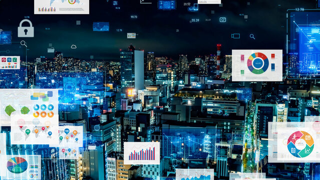 Modern cities and statistical data