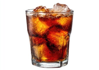 A glass of cola with ice cubes (2)