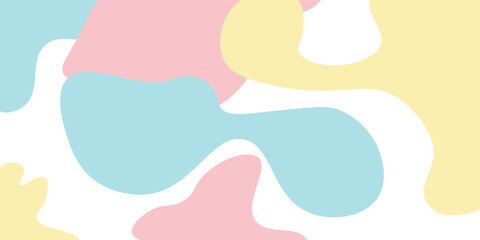 Abstract pastel background with organic shapes