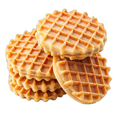 waffles isolated on white
