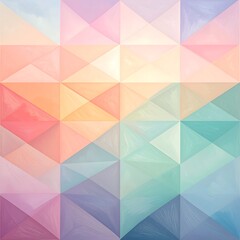Fototapeta premium Pastel triangular pattern