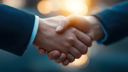 Obraz premium Business handshake partnership agreement professional deal