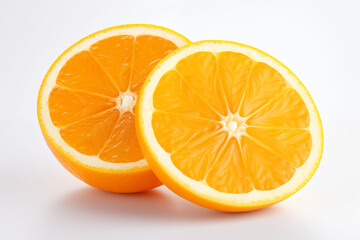 Fototapeta premium Sliced ​​oranges isolated on white background