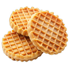 waffles isolated on white
