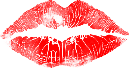 red lips print