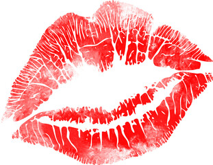 red lips print