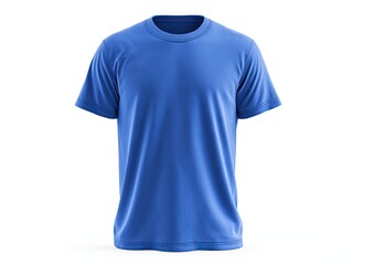 Royal blue t-shirt, front view,  blank