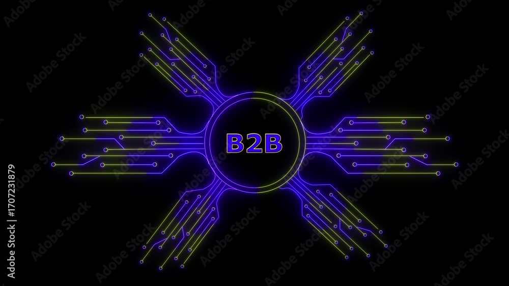Poster glowing neon hud-style circle with circuit board lines, and the center text says 
