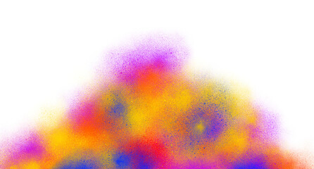 Multicolor Dust Burst Effect with Bright Illumination
