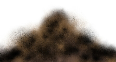 Brown Dust Blast with Smoky Motion Particles