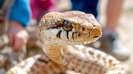 snake on a white background