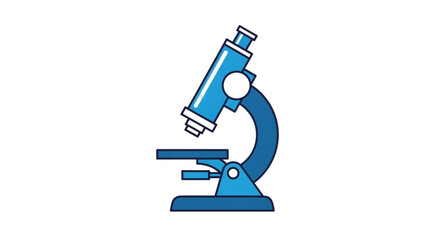 Explore the Microscopic World with this Sleek Microscope Graphic, Perfect for Educational Materials and Scientific Presentations, a Modern Science Tool for Discovery