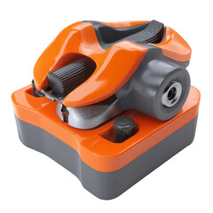 Fototapeta premium Orange and grey mechanical device