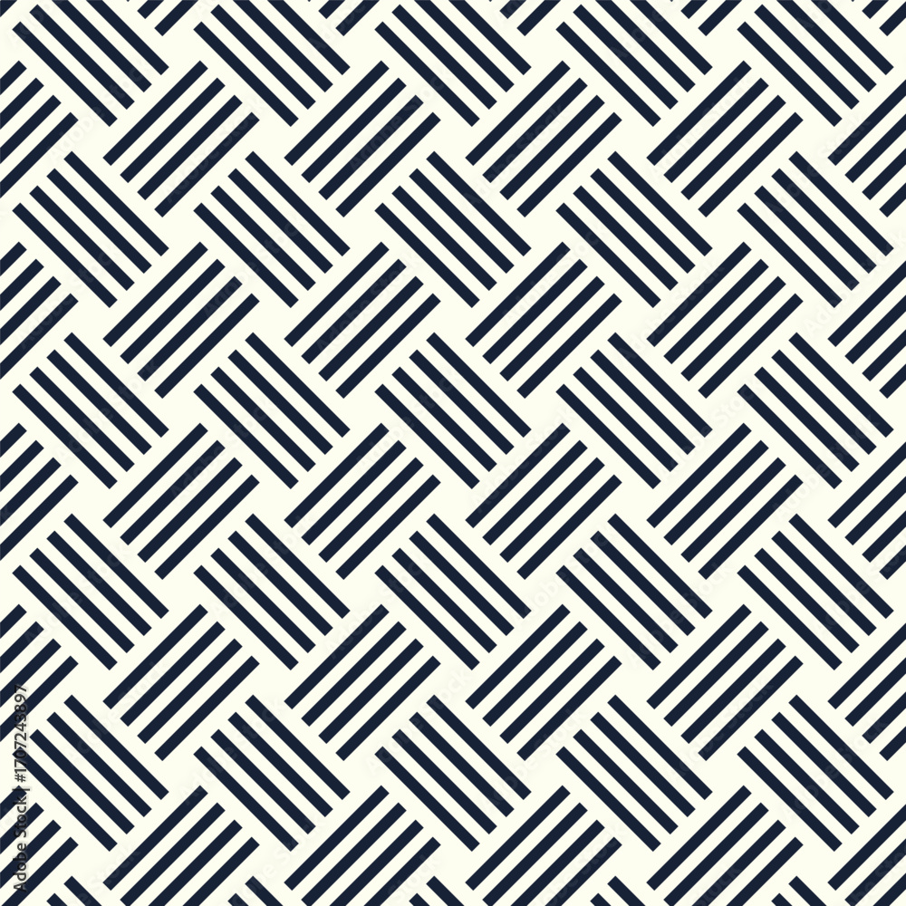 Poster seamless vector pattern geometric square diagonal grid design abstract black white stripes optical i