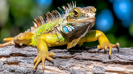 iguana on a branch