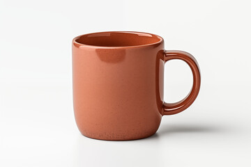 High quality ceramic coffee mug isolated on white background