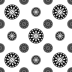 Drain Hole Grille Icon Seamless Pattern M_2509001