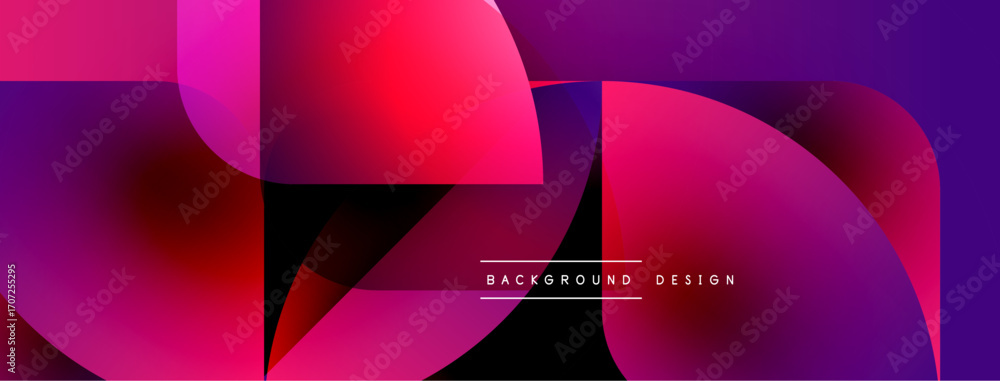 Poster abstract gradients overlap, creating dynamic visual texture. vibrant magenta, purple hues dominate c