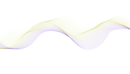 Abstract Yellow and Purple Wave Lines Background