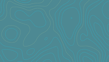 Blue Topographic Abstract Contour Line Background