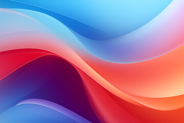 Obraz premium Colorful abstract gradient background with flowing waves.