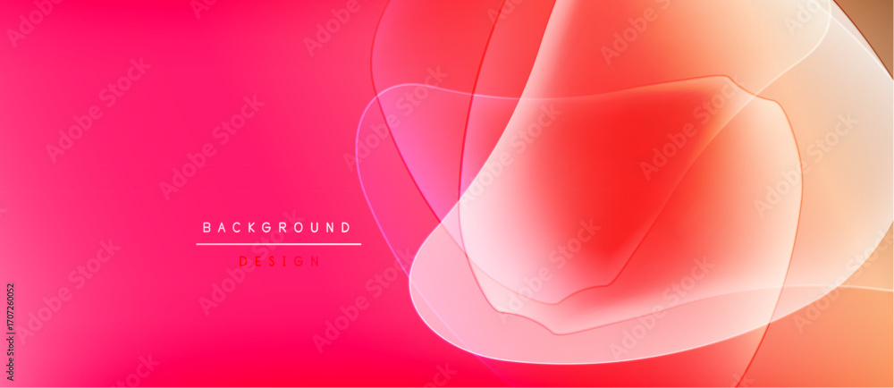 Poster abstract gradient background. fluid shapes overlap, creating vibrant red, orange hues. modern design