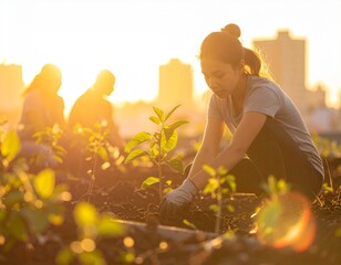 Clean Energy and Ozone Layer Protection Infographic Design