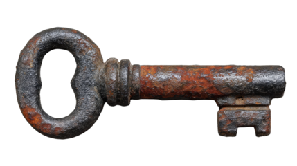 Rusty antique key (1)