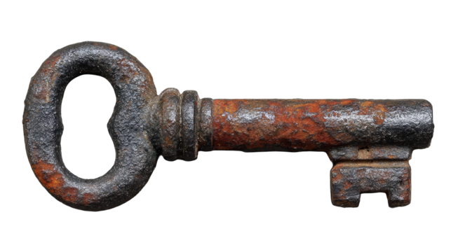 Rusty antique key (1)