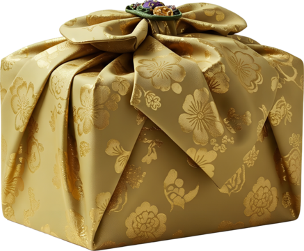 명절 선물 보자기 일러스트 : Traditional Korean Wrapping Cloth Gift Illustration