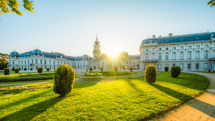 Festetics Palace is located in the town of Keszthely, Zala, Hungary near the Lake Balaton.