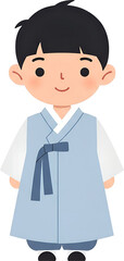 Fototapeta premium 한복 입은 남자아이 : Boy in Hanbok