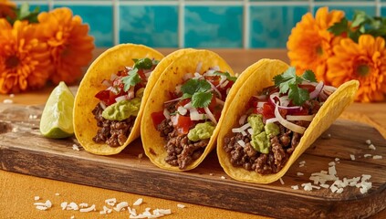 Soft Corn Tortilla Tacos Close-Up