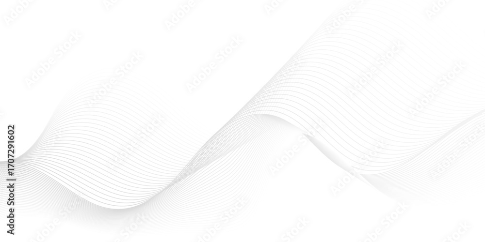 Poster vector wave digital white and gray blend futuristic technology flow tech transparent line stripe ene