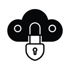 Cyber Privacy Cloud Icon