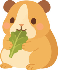 Adorable yellow cartoon bird singing a cheerful song. Cute little chick character chirping with colorful musical notes illustration