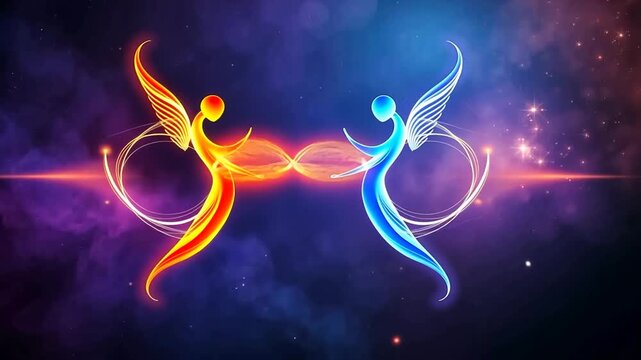 abstract background with stars