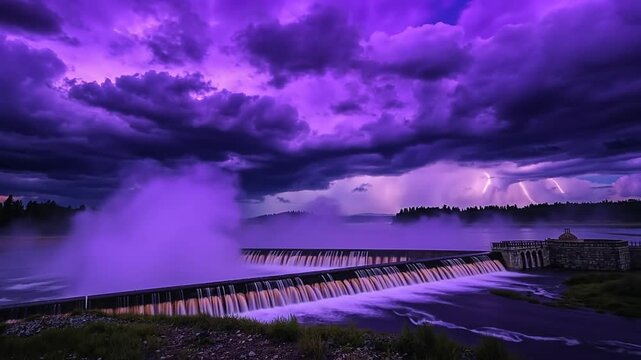 storm clouds over the city
