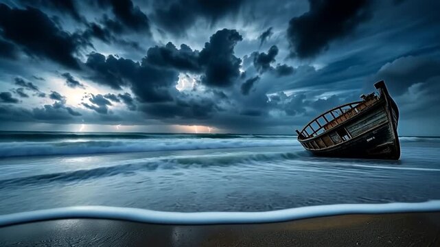 boat on the sea