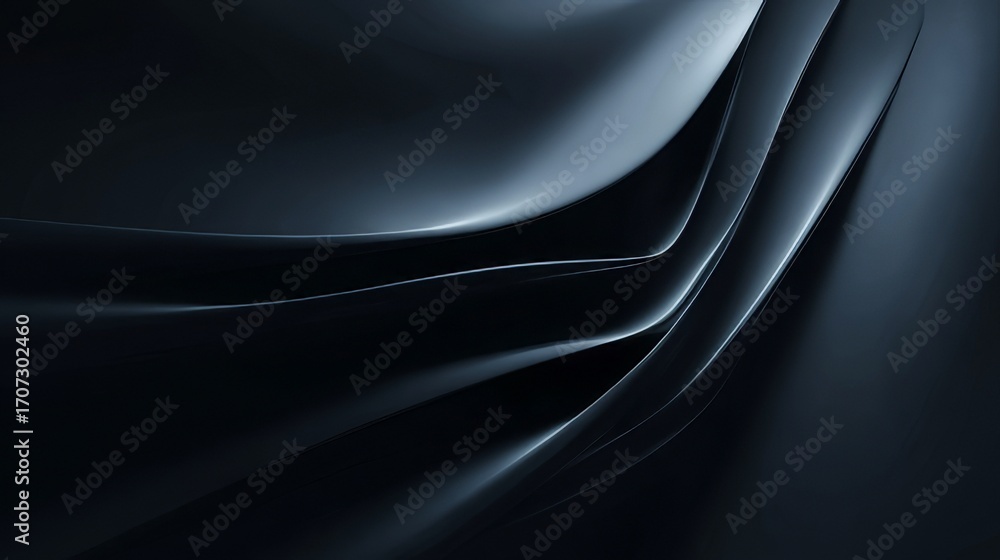 Poster minimalist black gradient abstract background with smooth dark texture, modern digital backdrop for 