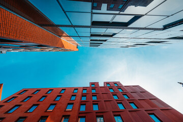 Gdansk with Motlawa river in Poland. New modern architecture in the old part of the city © Zedspider