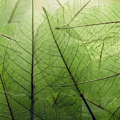 abstract leaf transparent.showing leaves detail background.closeup structure plant, macro shot. Wallpaper 